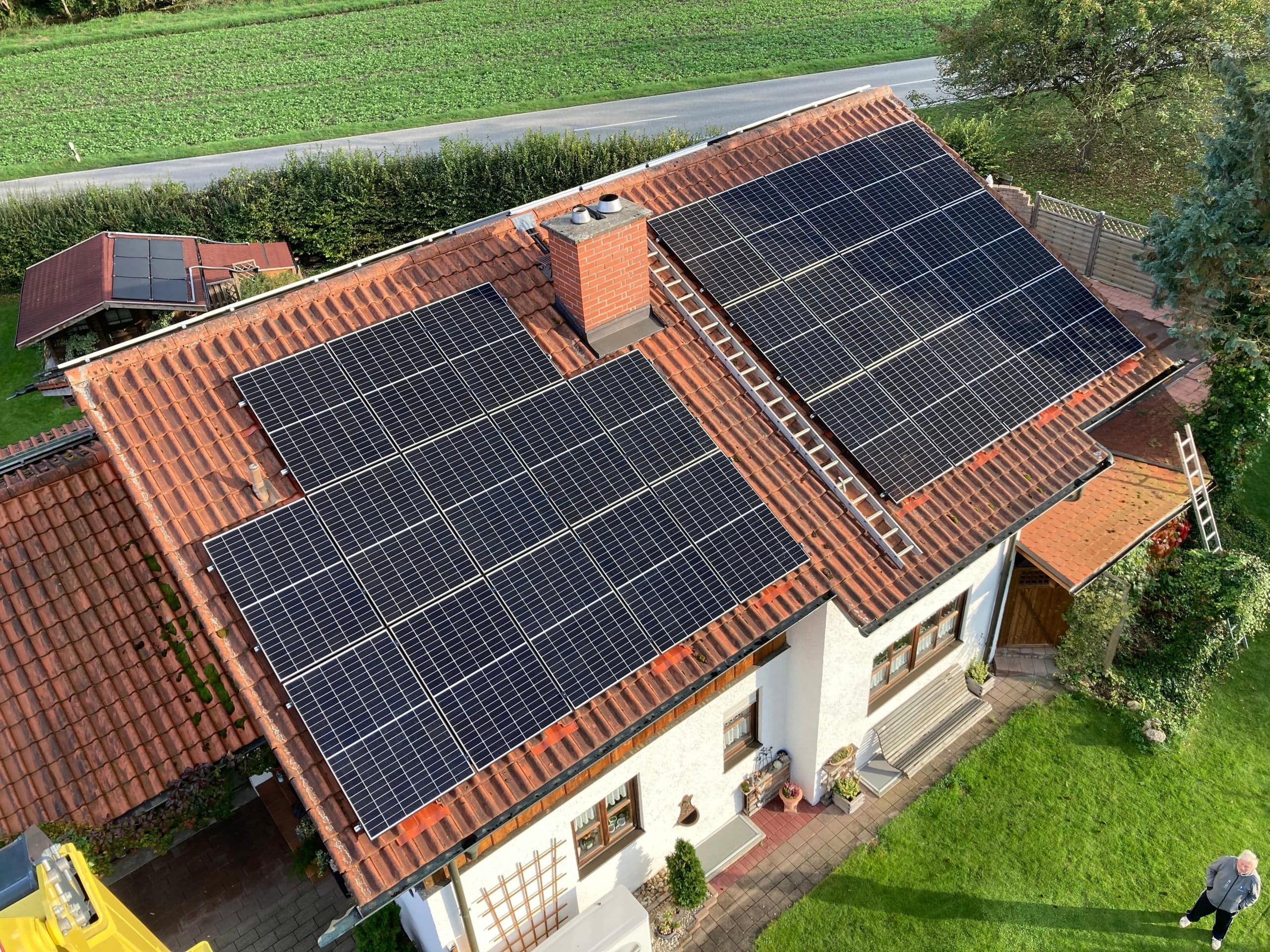 PV auf Einfamilienhaus