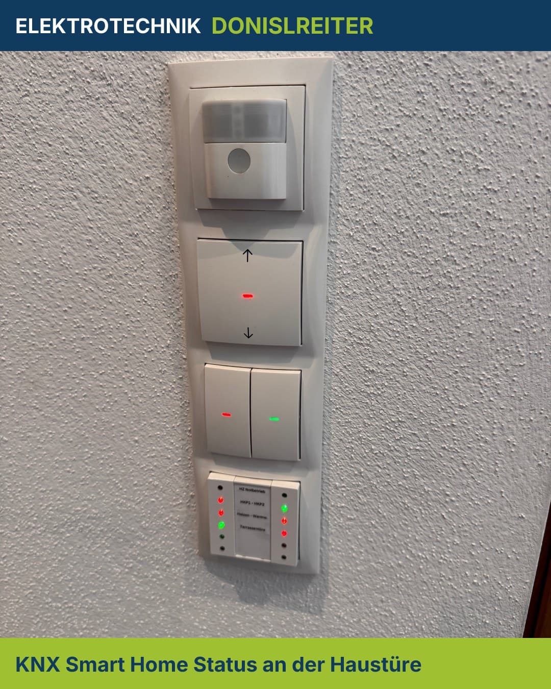 Weißt du beim Rausgehen wirklich, ob alles aus ist? 🏠
Mit KNX siehst du deinen kompletten Smart-Home-Status direkt an
